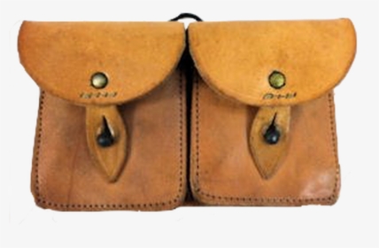 French Leather Double Ammo Pouch - Leather, HD Png Download, Transparent PNG