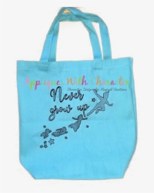 Peter Pan Never Grow Up Bean Stitch Design - Tote Bag, HD Png Download, Transparent PNG
