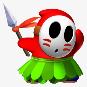 Shy Guy Wikipedia - Super Mario Spear Guy, HD Png Download, Transparent PNG