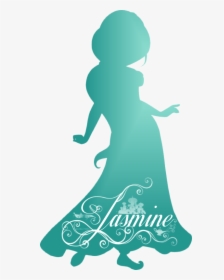 Disney Princess Silhouette Png - Disney Princess Silhouette Jasmine, Transparent Png, Transparent PNG