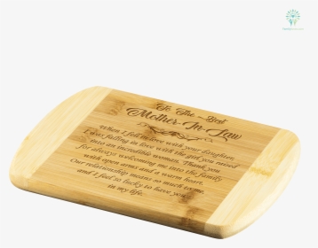 To The Best Mother In Law Bamboo Cutting Board Organically - Plywood, HD Png Download, Transparent PNG