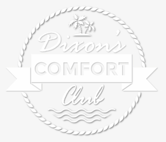 Dixon S Comfort Club Badge In White With Drop Shadow - Beach Vector Background Summer, HD Png Download, Transparent PNG