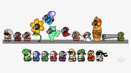 Some More Guys Who Qualify As Shy - Paper Mario Snifit, HD Png Download, Transparent PNG