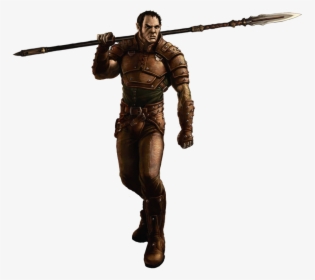 Half Orc Fighter Dnd , Png Download - Half Orc Fighter Male, Transparent Png, Transparent PNG