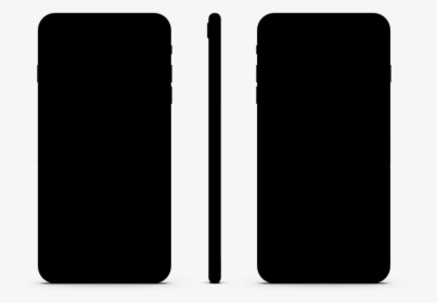 Iphone 8 Plus Glass Only Skin - Iphone 8 Plus Colors Black Front And Back, HD Png Download, Transparent PNG