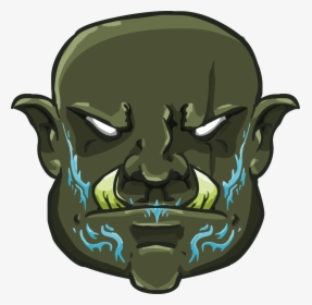 Dnd Half-orc Character - Orc Dnd Face, HD Png Download, Transparent PNG