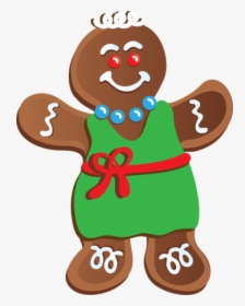 Transparent Gingerbread Girl Png - Gingerbread Man Clip Art, Png Download, Transparent PNG
