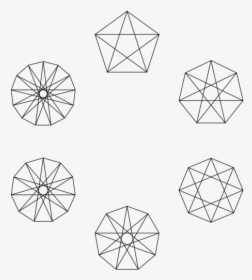 Line Art,angle,symmetry - Tridecagram, HD Png Download, Transparent PNG