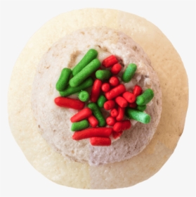 Christmas Cookies & Milk Cupcake Small Top View Image - Cookie, HD Png Download, Transparent PNG