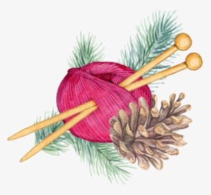 Yarn Ball With Pine Cone, HD Png Download, Transparent PNG