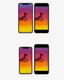 The Iphone Xs Max, The Iphone 8 Plus, And The Iphone - 8 Plus Size Comparison Xs Max, HD Png Download, Transparent PNG