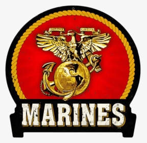 Marines Round Banner Sign - Marine Sign, HD Png Download, Transparent PNG