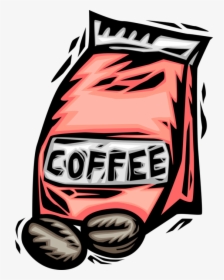 Vector Illustration Of Bag Of Coffee Bean Seed Of The - Clipart Saco De Café, HD Png Download, Transparent PNG