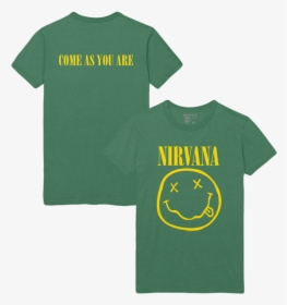 Come As You Are Smiley Tee - Nirvana Merch, HD Png Download, Transparent PNG