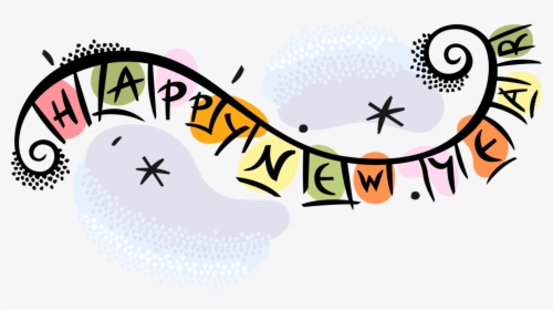 Vector Illustration Of New Year S Celebration Banner - 2019 Happy New Year Banner, HD Png Download, Transparent PNG