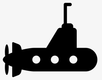 Submarine With Propeller - Submarine Icon Png, Transparent Png, Transparent PNG