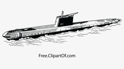 Best Hd Navy Clip - Submarine Black And White, HD Png Download, Transparent PNG