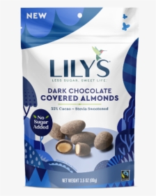 Lilys Dark Chocolate Covered Almonds - Lily's Peanut Butter Cups, HD Png Download, Transparent PNG