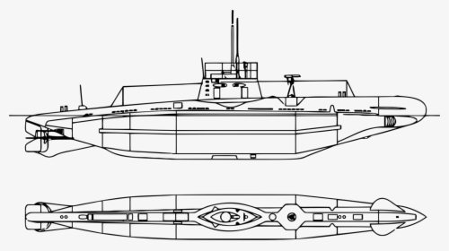 Line Art,watercraft,angle - Submarine Lineart, HD Png Download, Transparent PNG