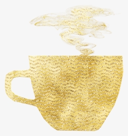 Gold Foil, Coffee, Hot Coffee, Cappuccino, Caffeine - Emblem, HD Png Download, Transparent PNG