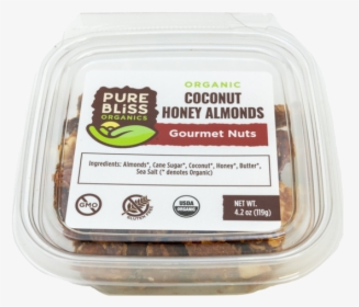 Organic Coconut Honey Almond Gourmet Nuts - Pure Bliss Nut Clamshell, HD Png Download, Transparent PNG