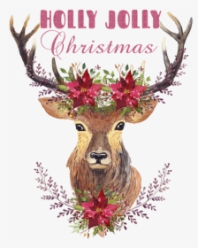Transparent Christmas Deer Png - Deer Art, Png Download, Transparent PNG