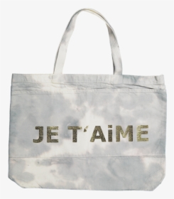 A-je T Aime Bag With Pockets In Gray With Gold Foil - Tote Bag, HD Png Download, Transparent PNG