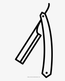 Straight Razor Coloring Page, HD Png Download, Transparent PNG