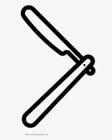 Straight Razor Coloring Page, HD Png Download, Transparent PNG