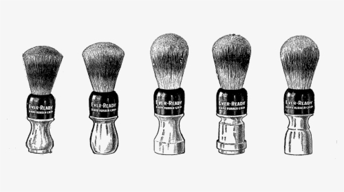 Razor Drawing Vintage - Shaving Brush Clip Art, HD Png Download, Transparent PNG