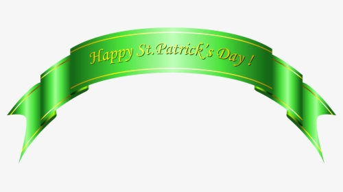Happy St Patricks Day Green Banner Png Clipart - Transparent Png Happy St Patricks Day, Png Download, Transparent PNG