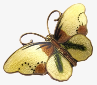 Vintage Hroar Prydz Norway Yellow Butterfly Pin - Swallowtail Butterfly, HD Png Download, Transparent PNG