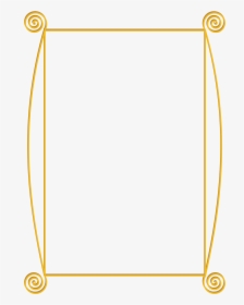 Transparent Fancy Underline Png - Simple Gold Frame Png, Png Download, Transparent PNG