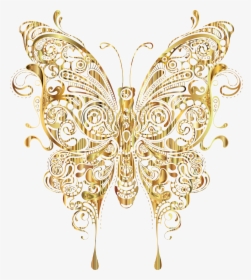 Abstract Butterfly Ii Big Image Png Ⓒ - Transparent Background Gold Butterfly Png, Png Download, Transparent PNG