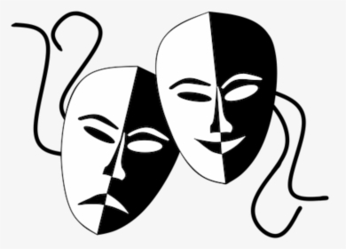 Transparent Clipart Silberhochzeit - Tragedy And Comedy Masks Png, Png Download, Transparent PNG
