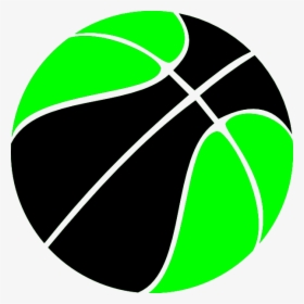Green And Black Basketball Clip Art At Clipartimage - Black And Blue Basketball, HD Png Download, Transparent PNG