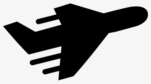 Delivery Plane Silhouette Travelling - Icon, HD Png Download, Transparent PNG