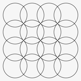 Overlapping Circles Grid - Circle, HD Png Download, Transparent PNG