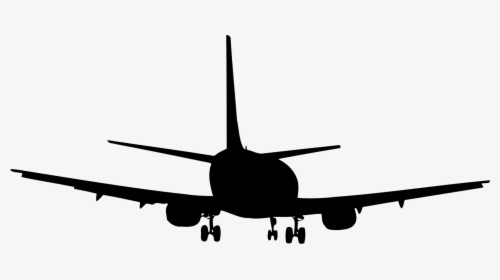 Line,jet Aircraft,sky - Aeroplane Silhouette, HD Png Download, Transparent PNG