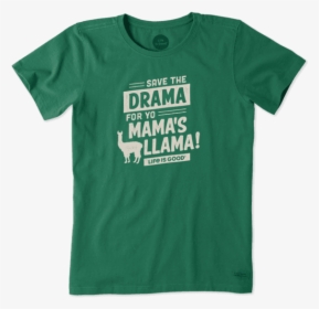 Women S Save The Drama Crusher Tee - Active Shirt, HD Png Download, Transparent PNG
