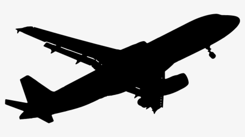 Airplane Silhouette - Wide-body Aircraft, HD Png Download, Transparent PNG