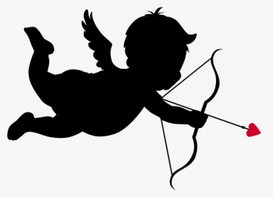 Cupid Silhouettes Png Clipart Pictureu200b Gallery - Cupid Clipart, Transparent Png, Transparent PNG