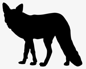 Silhouette Drawing Fox Clip Art - Fox Silhouette Png, Transparent Png, Transparent PNG