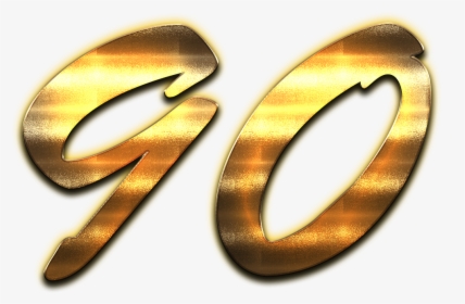 90 Number Golden Png - 20 Clipart Gold, Transparent Png, Transparent PNG