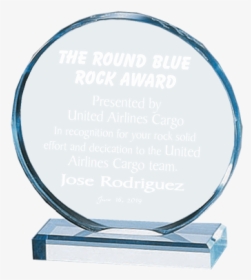 Acrylic Glass Trophy Circle, HD Png Download, Transparent PNG