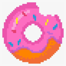 Donut Donuts Bit Sticker Cute Tumblr Strawberry Meises - Donut Pixel, HD Png Download, Transparent PNG