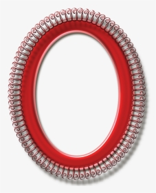 Mirror - Oval Red Frame Png, Transparent Png, Transparent PNG