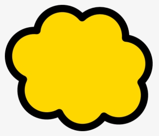 Orange-yellow Cloud Svg Clip Arts - Cloud Clip Art, HD Png Download, Transparent PNG