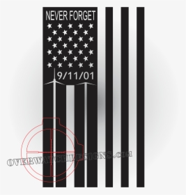 9/11 Memorial Flag Decal - 9 11 Flag Memorial, HD Png Download, Transparent PNG
