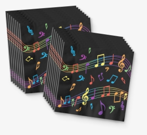 Colorful Music Notes Birthday Party Tableware Kit For - Illustration, HD Png Download, Transparent PNG